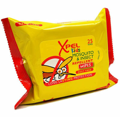 Xpel Kids Mosquito Repellent Wipes  25s
